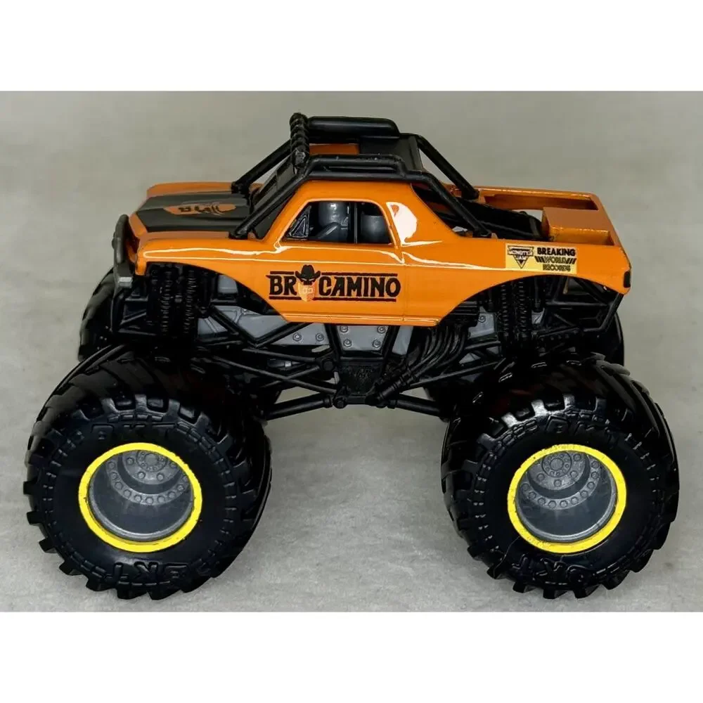Monster Jam Brocamino Truck HTF Rare Breaking World Records 1/64 Bro Camino EUC